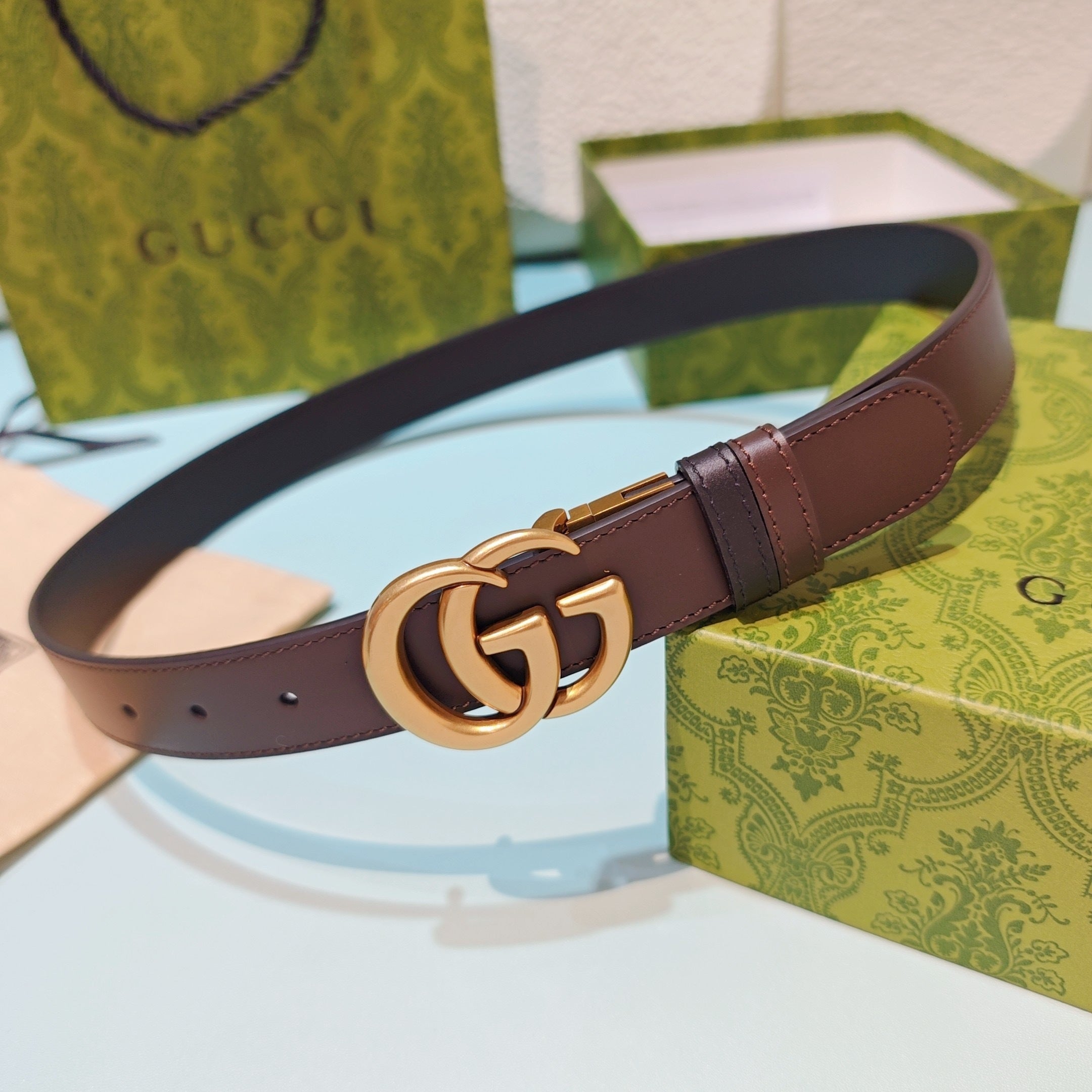 3.0cm Double-Sided Leather Belt