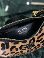 Moon Leopard-Print Haircalf Bag
