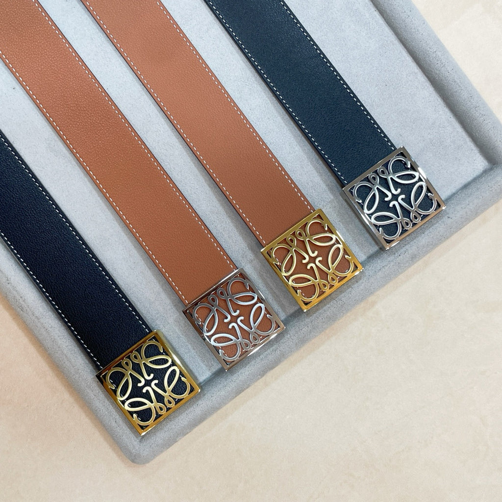 3.8 cm Reversible Calfskin Belt