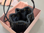 Matelassé Drawstring Cloud Pouch