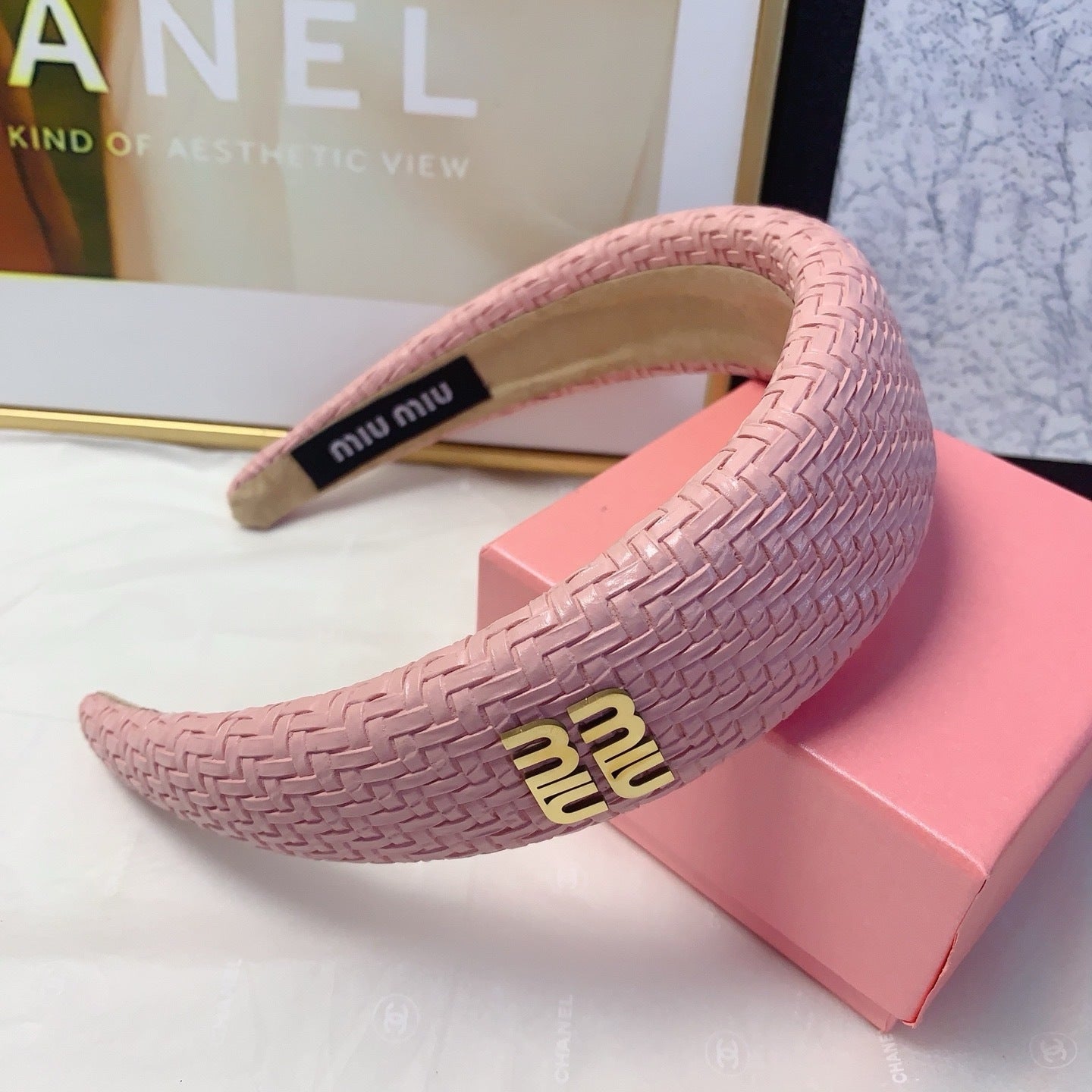 Luxury Wide Logo Headband — Elegant & Versatile