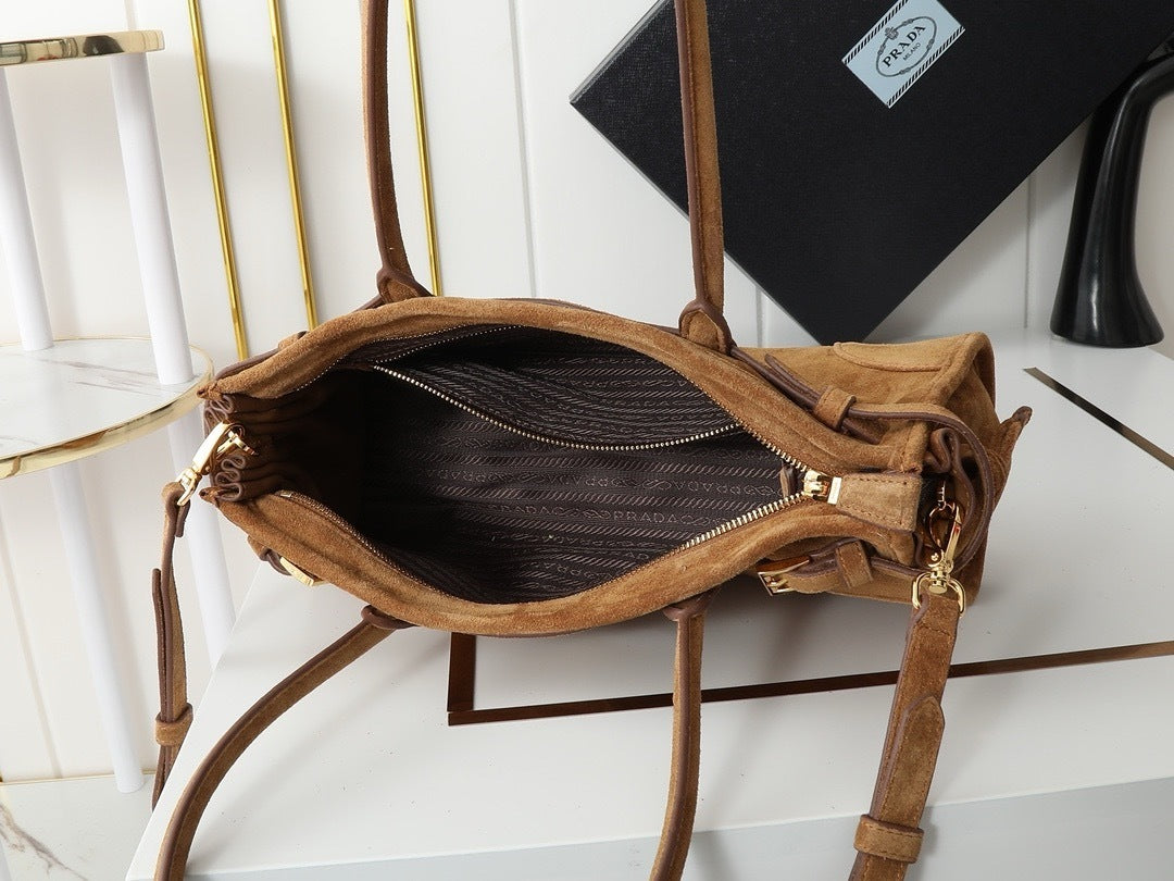 New Release P : 2024 LuxSoft Suede Small Handbag