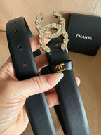Classic Double Logo Chain Belt (Red)