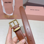 3.0cm Double-Sided Genuine Leather Belt