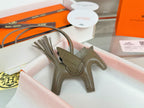 2025 Winged Horse Bag Charm | Crocodile Saddle Detail & Handcrafted Lambskin