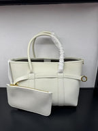 Premium Leather Vintage-Style Top-Handle Tote Bag
