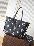 Neverfull Medium Handbag – Premium Monogram Empreinte Leather