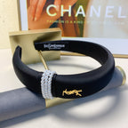 Luxury Wide Logo Headband — Elegant & Versatile