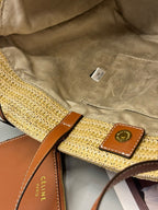 Raffia Handwoven Mini Tote Bag | Moroccan Craft