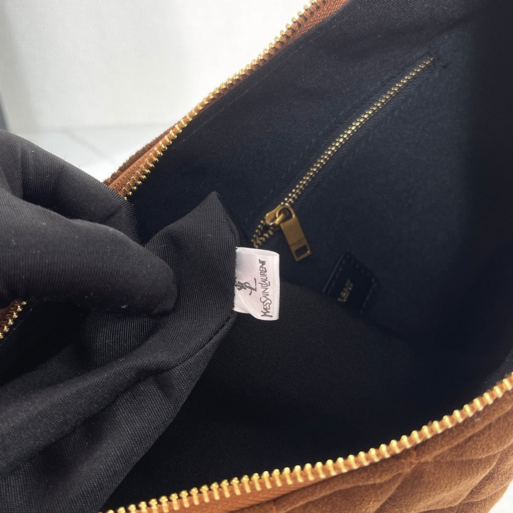 ICARE Large Suede Hobo Bag