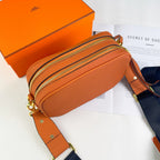 Full-Leather Camera Bag | Adjustable & Detachable Strap