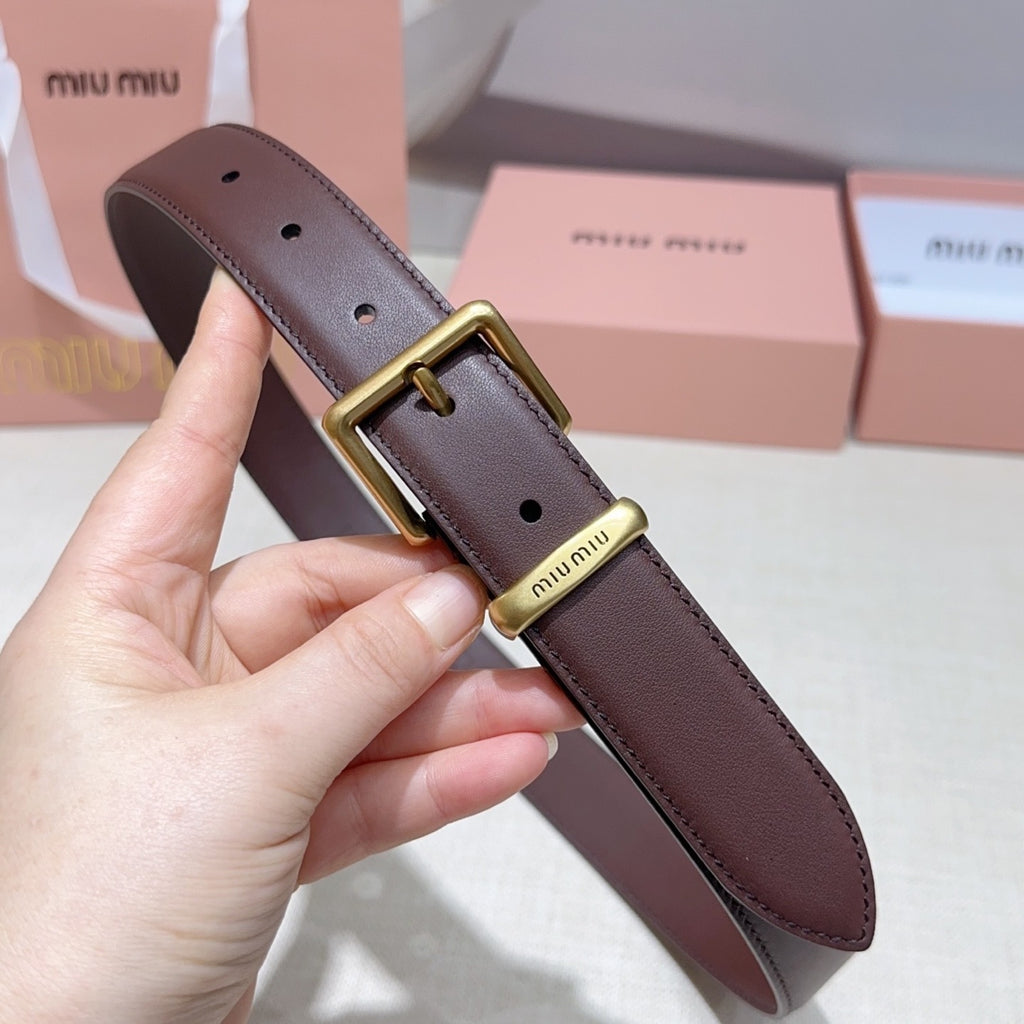 3.0cm Double-Sided Genuine Leather Belt