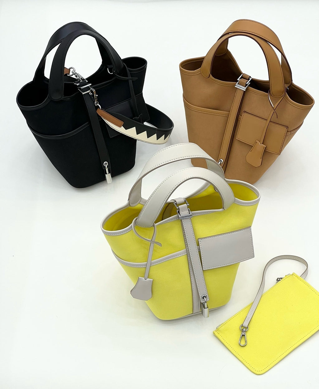 Cow Leather Two-Way Tote Bag – 18 × 14 × 19 cm