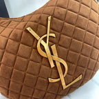 ICARE Large Suede Hobo Bag