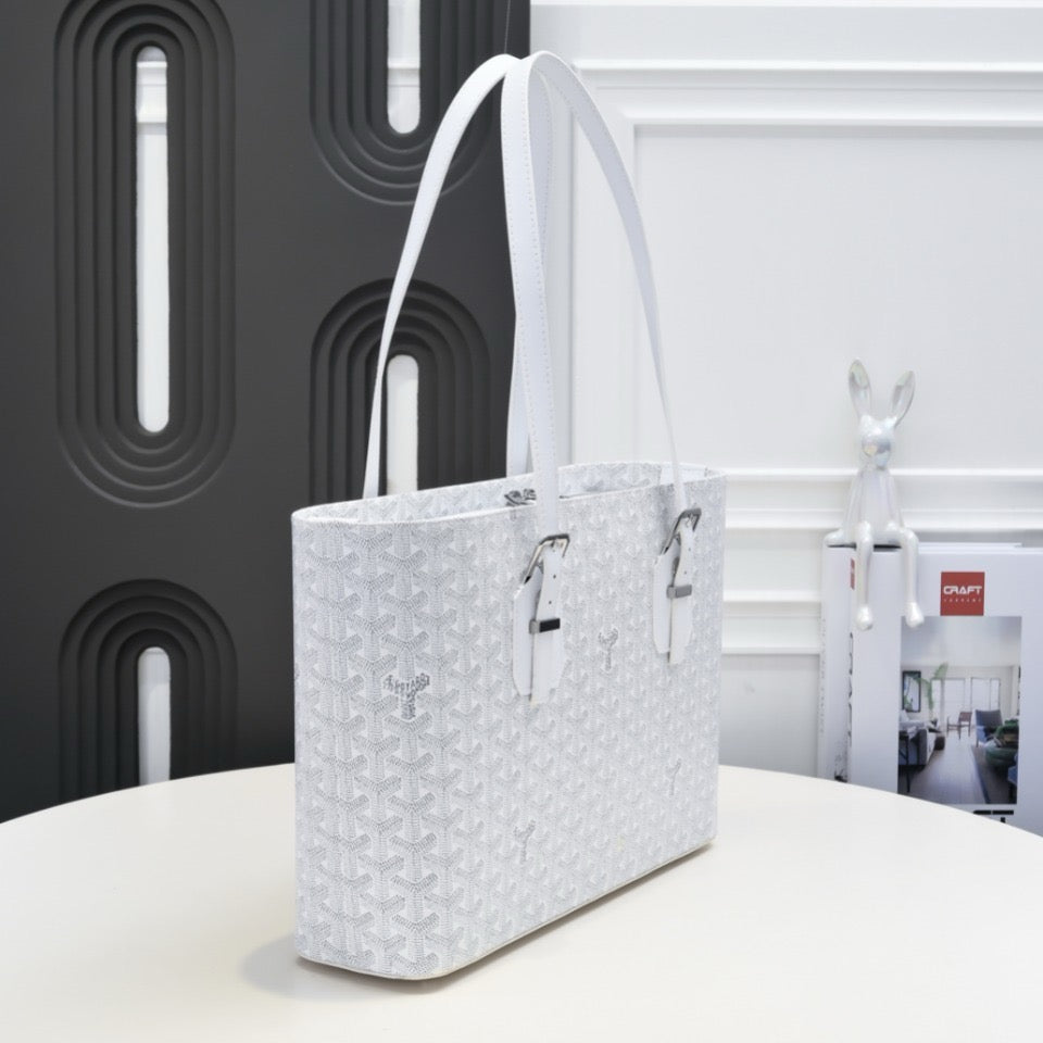 Vintage Tote Bag | Double Zip Design & Adjustable Handles