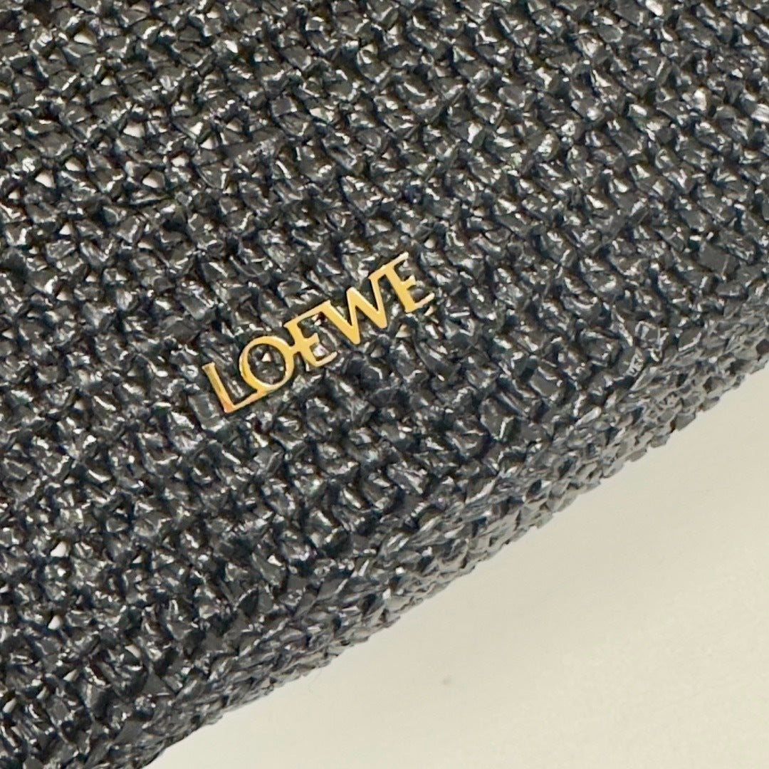 Medium Raffia & Leather Ola Handbag (Premium Quality)