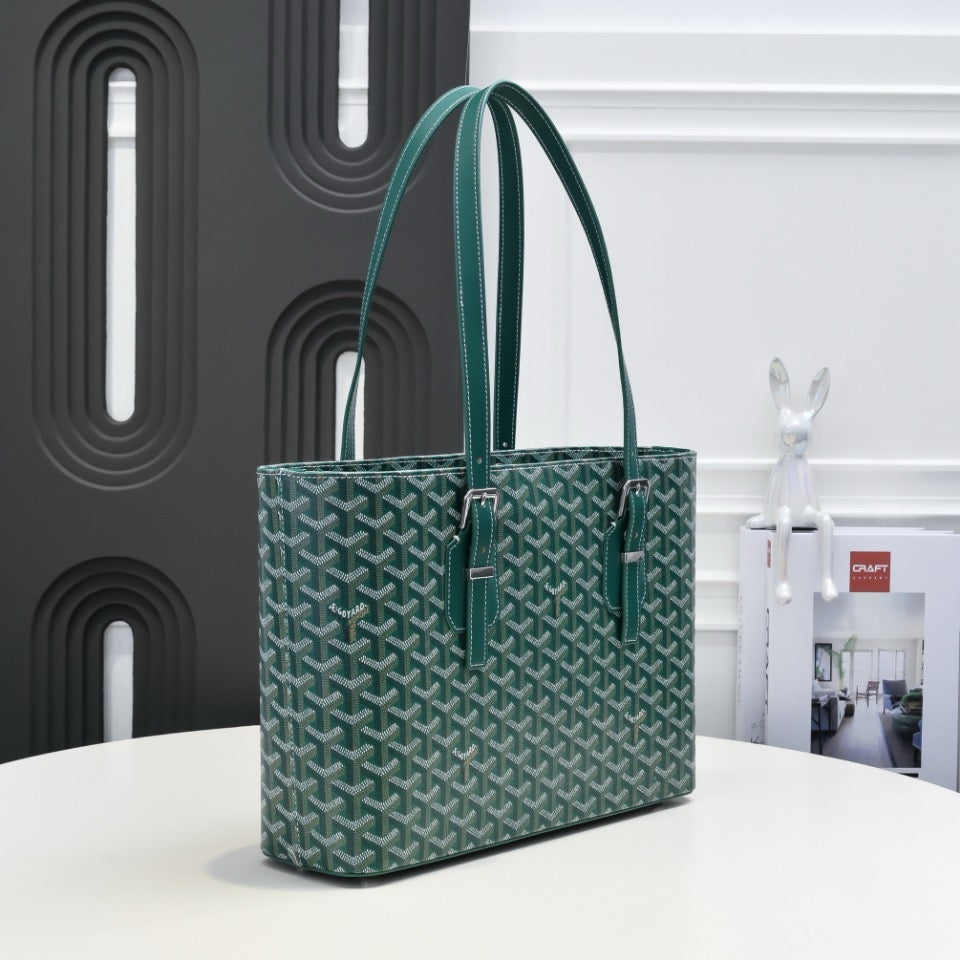 Vintage Tote Bag | Double Zip Design & Adjustable Handles