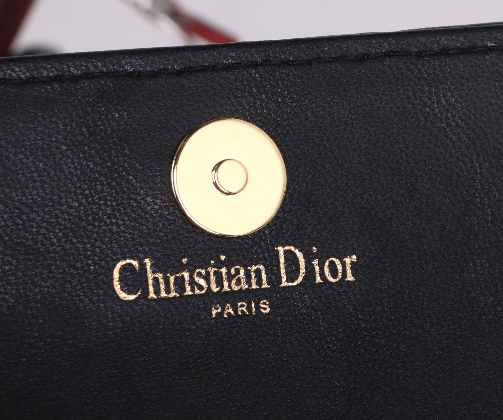 Premium Lambskin Compact Wallet with Crystal Hardware – New Season Collection