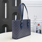Vintage Tote Bag | Double Zip Design & Adjustable Handles