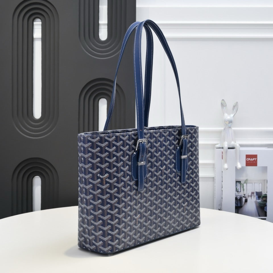 Vintage Tote Bag | Double Zip Design & Adjustable Handles