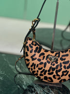 Moon Leopard-Print Haircalf Bag