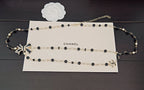 Elegant Black Bow Double-Layer Waist Chain ✨🖤