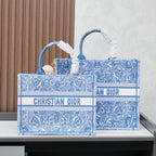 D Book Tote ( light blue butterfly )