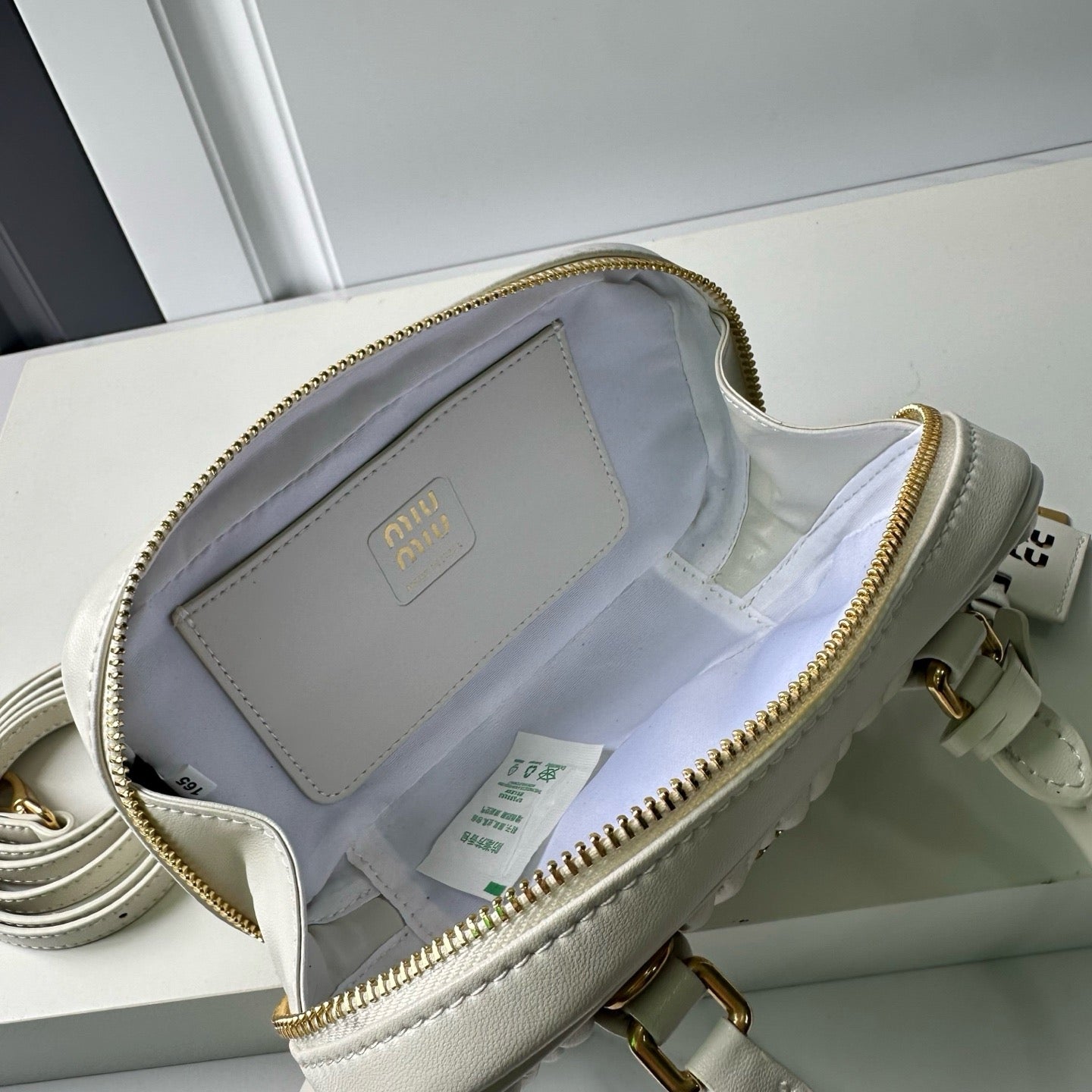 Mini Lambskin Ruched Shoulder Bag