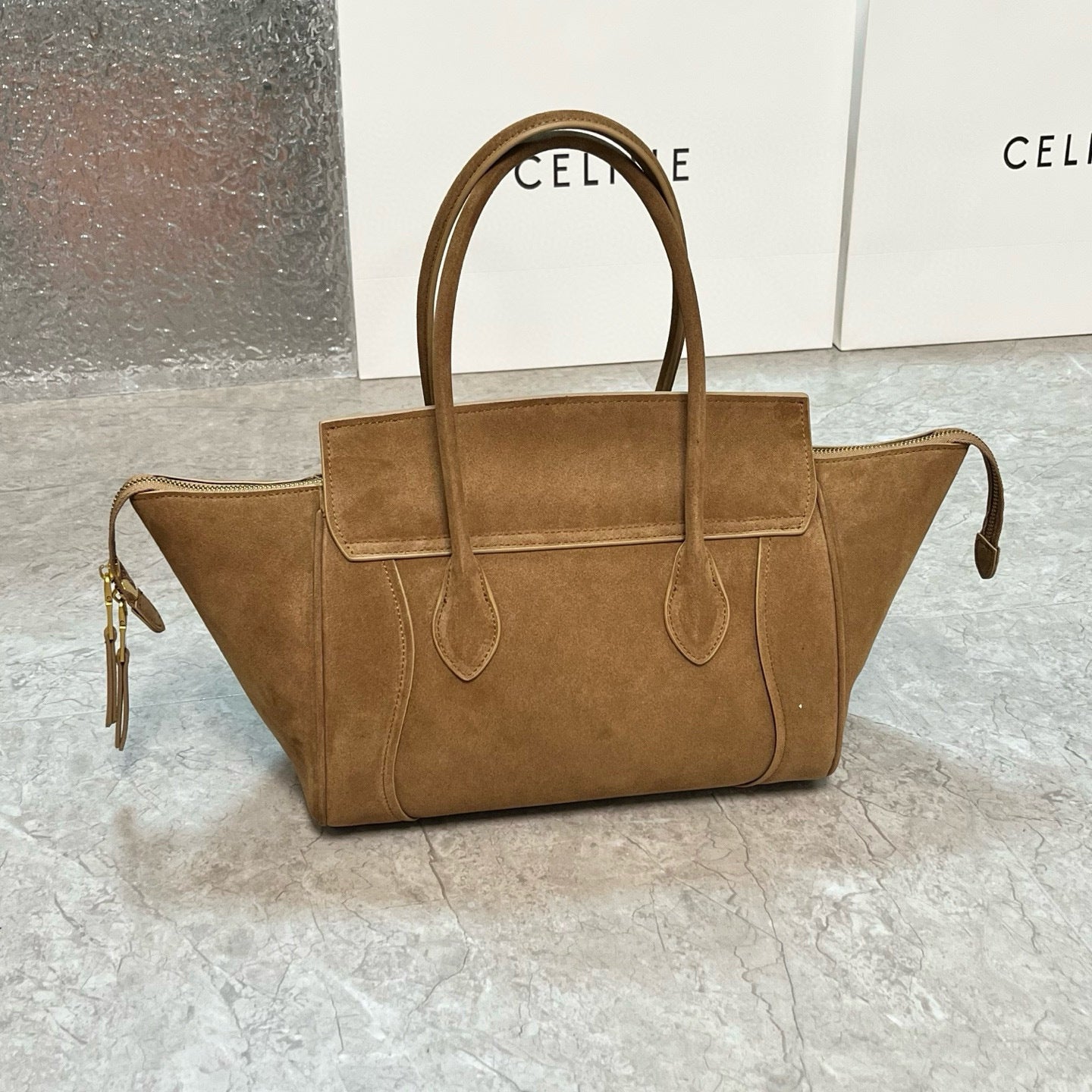 Structured Calfskin Tote Bag – Mini Size