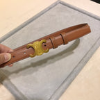 Reversible Taurillon Leather Belt : 2.5 CM