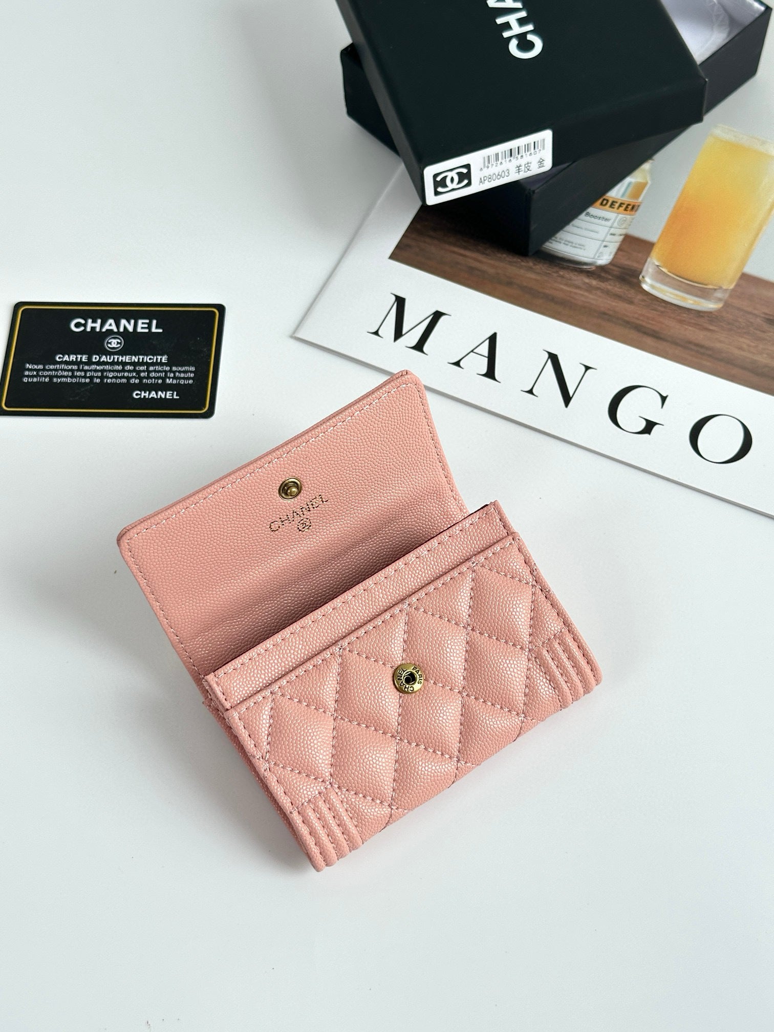 Quilted Card Holder Wallet
