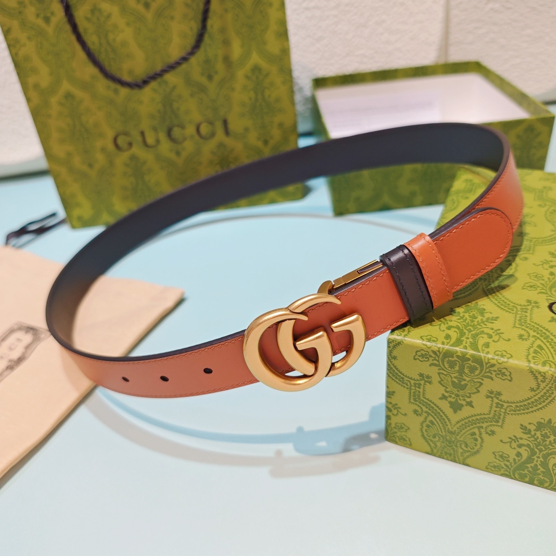 3.0cm Double-Sided Leather Belt
