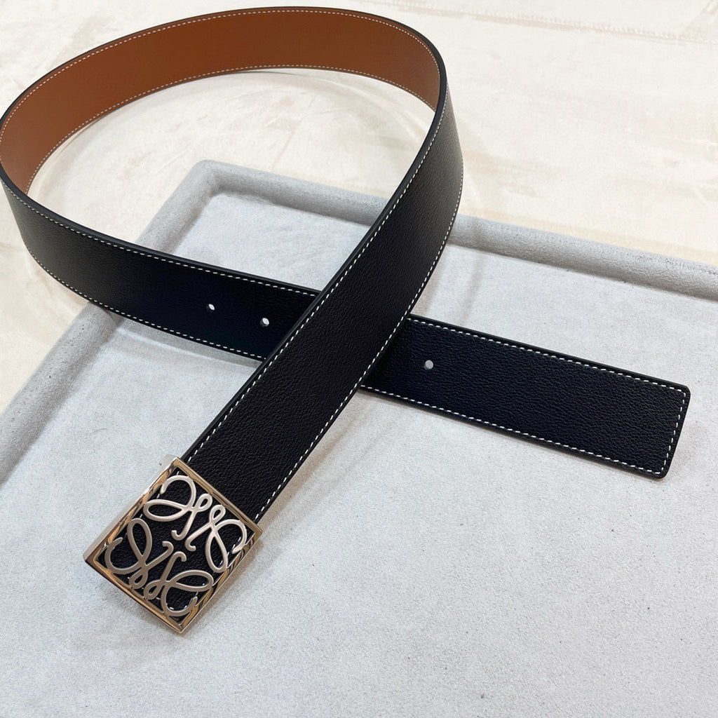 3.8 cm Reversible Calfskin Belt