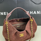 Quilted Suede shoulder bag