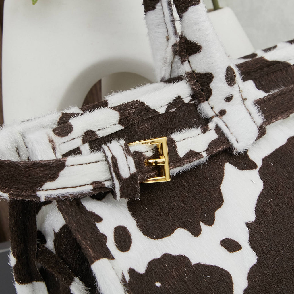 Cowprint Leather Handbag
