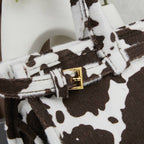 Cowprint Leather Handbag