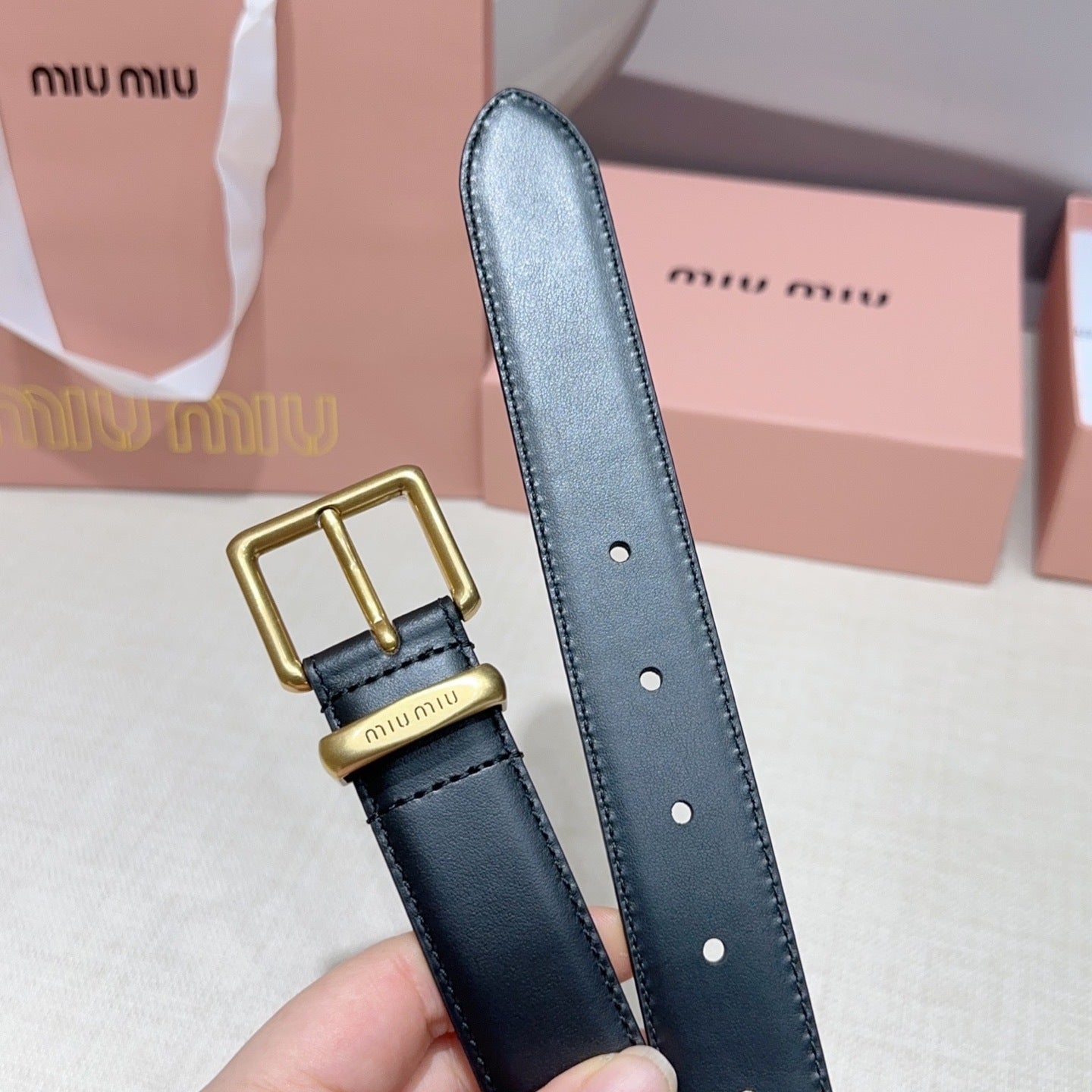 3.0cm Double-Sided Genuine Leather Belt