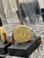 Premium Quality Round Raffia Woven Bag