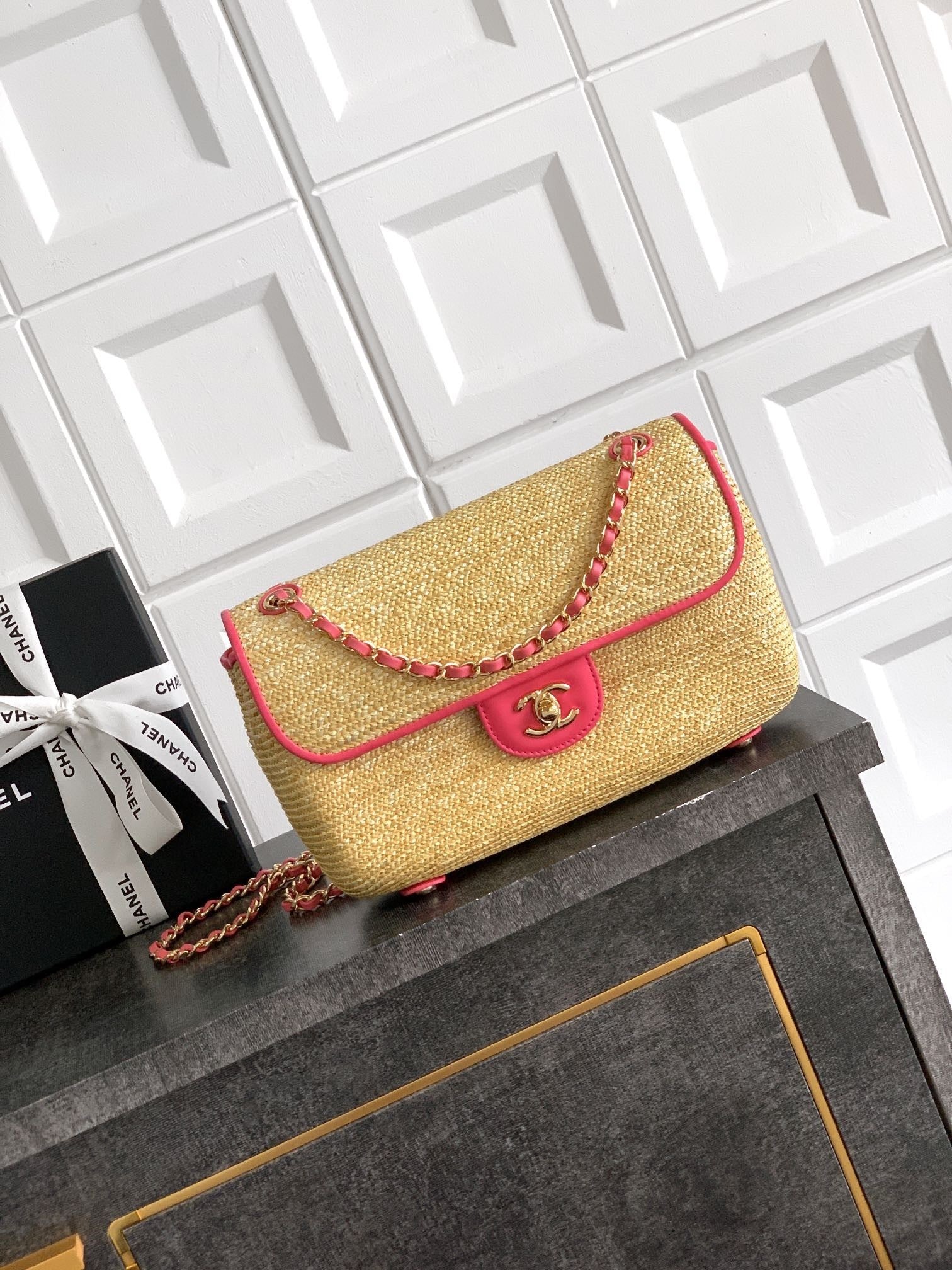 Large Woven Flap Bag   (Premium Quality)