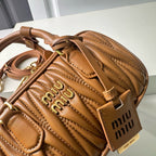 Mini Lambskin Ruched Shoulder Bag
