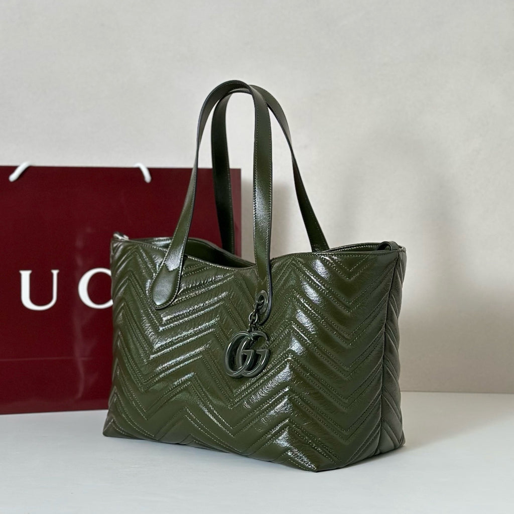 Quilted Leather Tote & Crossbody Bag – (Premium Quality )