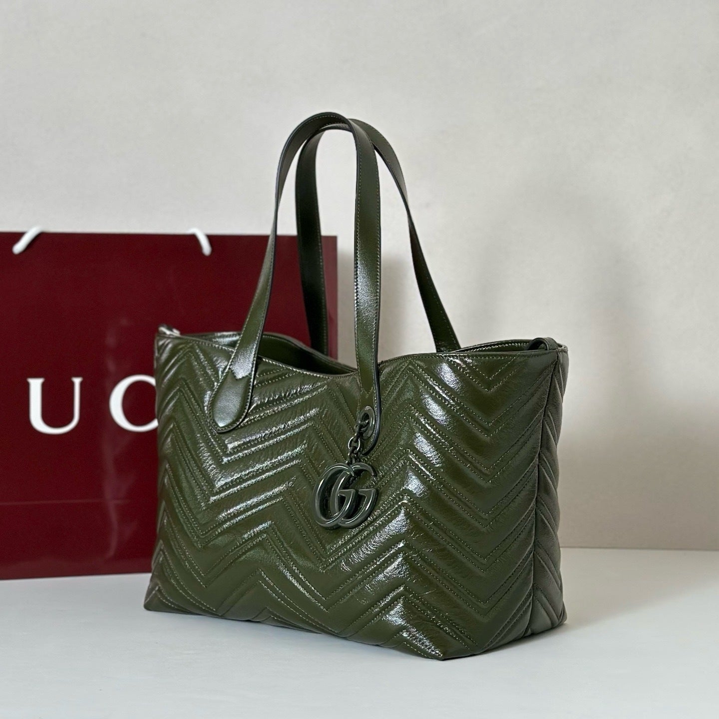 Quilted Leather Tote & Crossbody Bag – (Premium Quality )