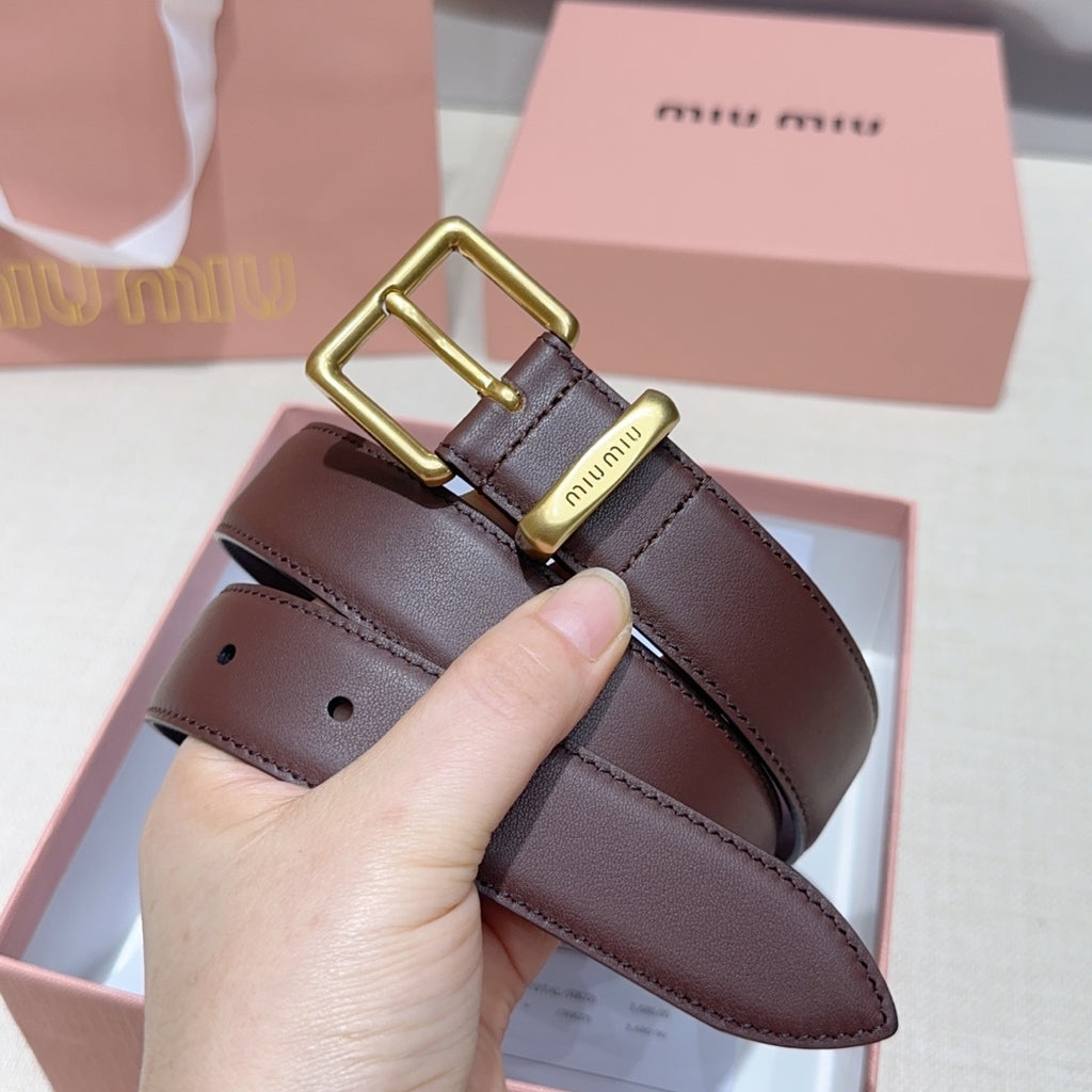 3.0cm Double-Sided Genuine Leather Belt