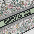 D Book Tote ( Fluorescent green rose )