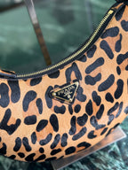 Moon Leopard-Print Haircalf Bag
