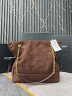 Brown Suede Jamie 4.3 Large Drawstring Bucket Bag
