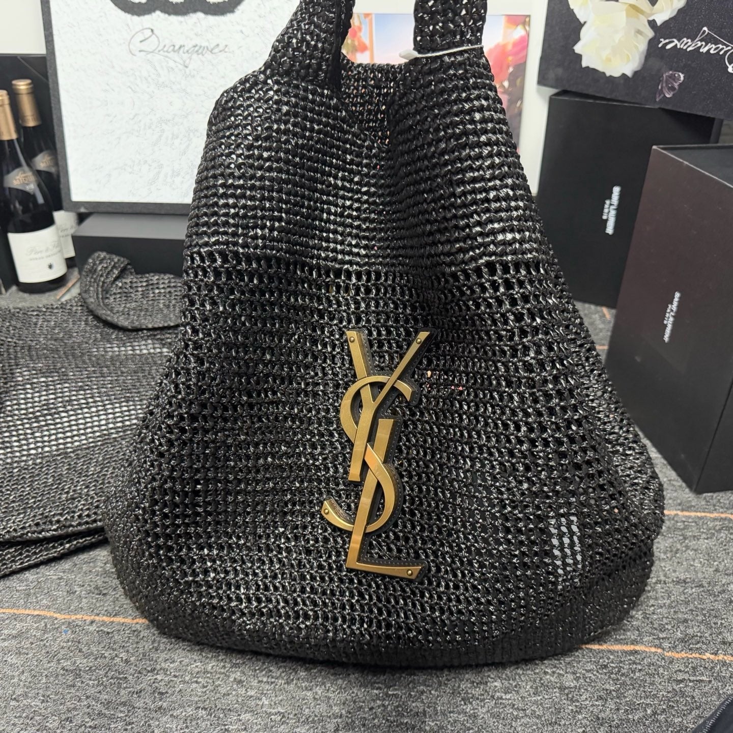 Premium Raffia Woven Tote Bag | Large Summer Shopping Bag