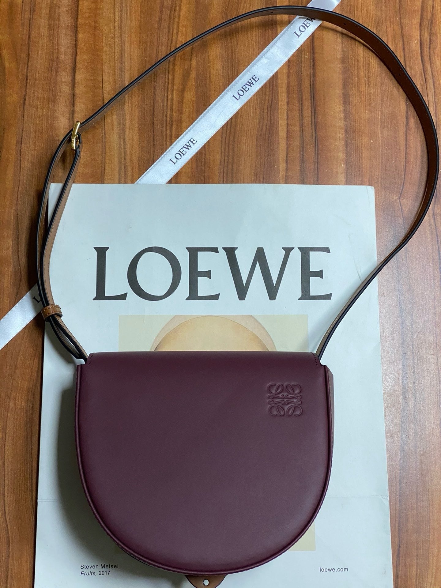 Compact Two-Tone Leather Shoulder Bag – Adjustable Strap, 17.8cm