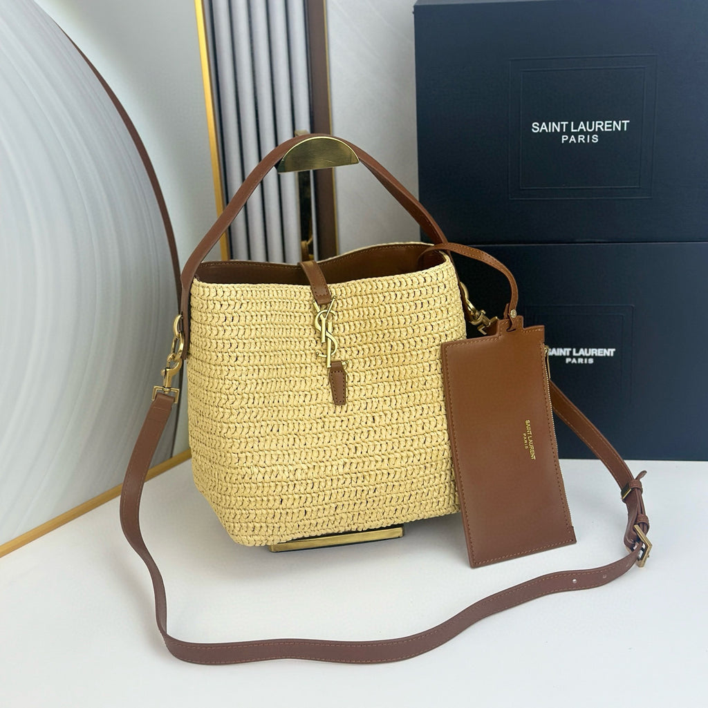Summer Woven Bucket Bag