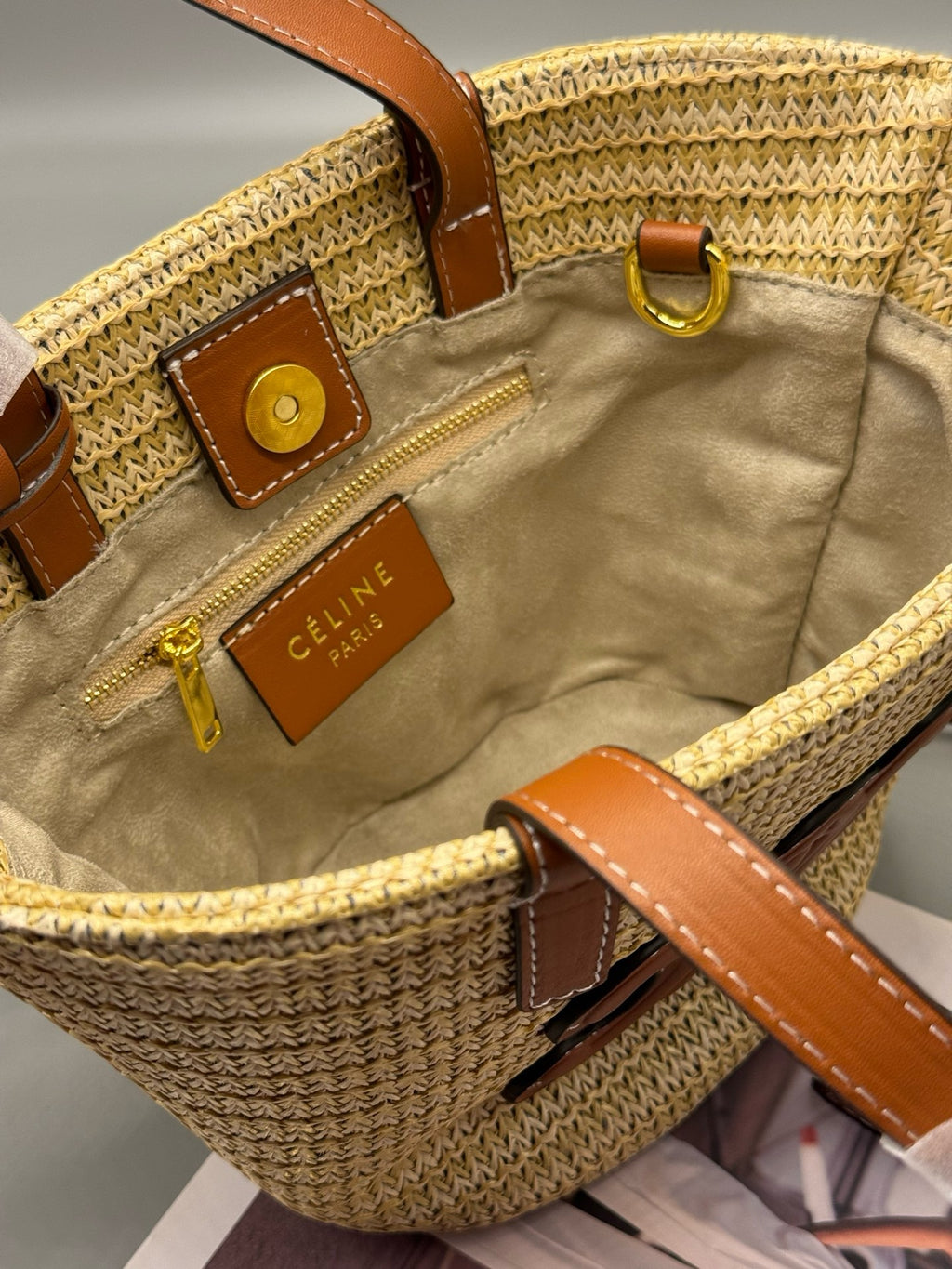 Raffia Handwoven Mini Tote Bag | Moroccan Craft